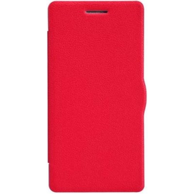 Flip Cover for Oppo R1L - Red