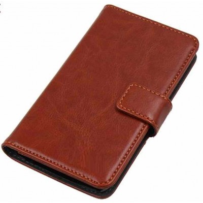 Flip Cover for Pantech Pocket P9060 - Brown