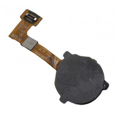 Fingerprint Sensor Flex Cable For Oppo A15 Black By - Maxbhi Com