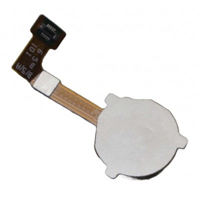 Fingerprint Sensor Flex Cable For Oppo A15 White By - Maxbhi Com