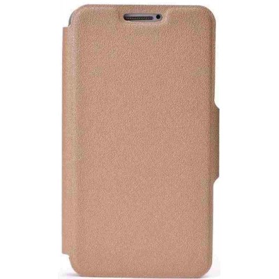 Flip Cover for Prestigio MultiPhone 5000 Duo - Gold