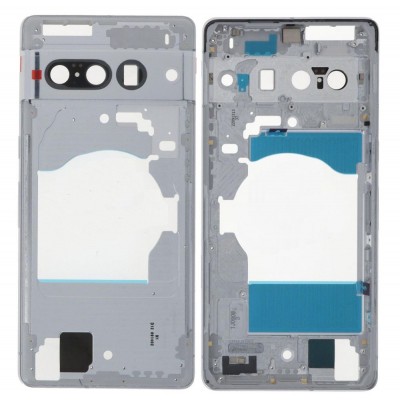 Lcd Frame Middle Chassis For Google Pixel 7 Pro 5g White By - Maxbhi Com