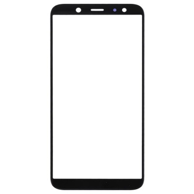 Replacement Front Glass For Samsung Galaxy A6 Plus 2018 Black By - Maxbhi Com