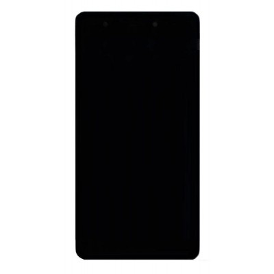 Lcd With Touch Screen For Lava Z1 Black By - Maxbhi Com