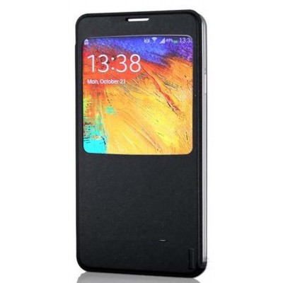 Flip Cover for Samsung Galaxy Note 3 N9005 with 3G & LTE - Black