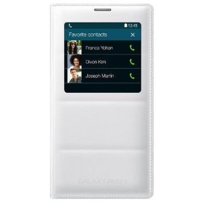 Flip Cover for Samsung Galaxy Note 4 Duos SM-N9100 - Frosted White