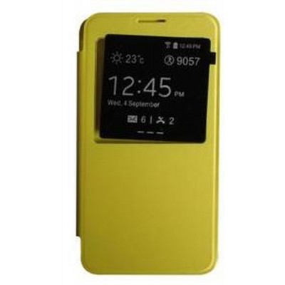 Flip Cover for Samsung Galaxy Note 4 Duos - Yellow