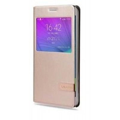 Flip Cover for Samsung Galaxy Note Edge - Gold