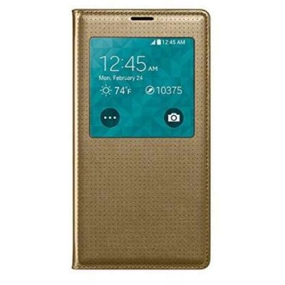 Flip Cover for Samsung Galaxy S5 4G+ - Copper Gold