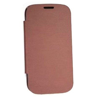 Flip Cover For Samsung Galaxy S3 Brown By - Maxbhi Com