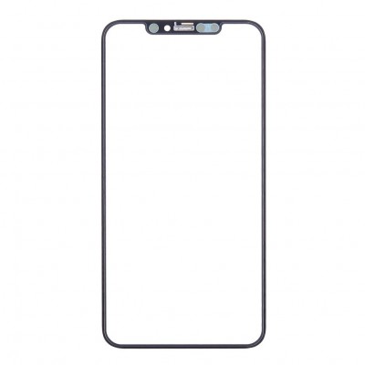 Replacement Front Glass For Apple Iphone 11 Pro Max Black By - Maxbhi Com