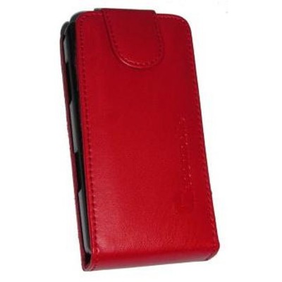 Flip Cover for Samsung I8000 Omnia II - Red