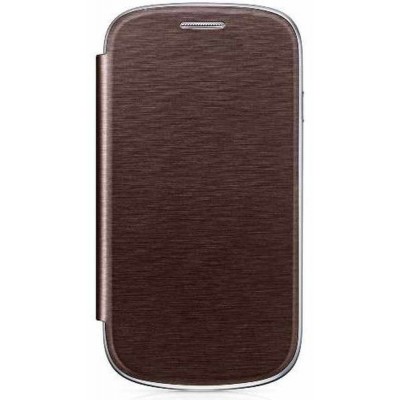 Flip Cover for Samsung I8190 Galaxy S3 mini - Amber Brown