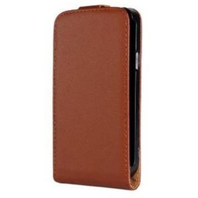 Flip Cover for Samsung I9001 Galaxy S Plus - Brown