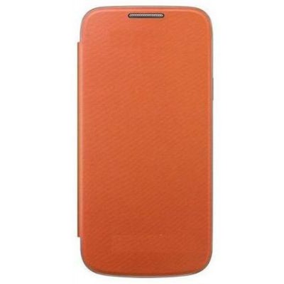 Flip Cover for Samsung I9192 Galaxy S4 mini with dual SIM - Orange