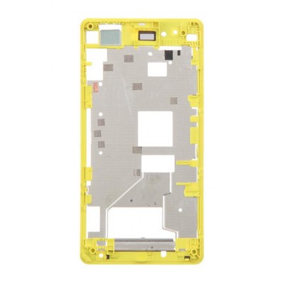 Lcd Frame Middle Chassis For Sony Xperia Z1 Compact Lime By - Maxbhi Com