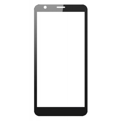 Replacement Front Glass For Zte Quest 5 Black By - Maxbhi Com