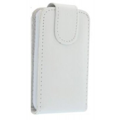 Flip Cover for Samsung S3650 Corby Genio Touch - Minimal White