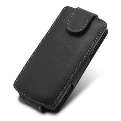 Flip Cover for Samsung S8500 Wave - Ebony Grey