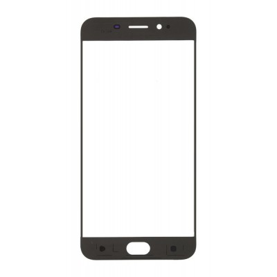 Replacement Front Glass For Oppo R9s Black By - Maxbhi Com