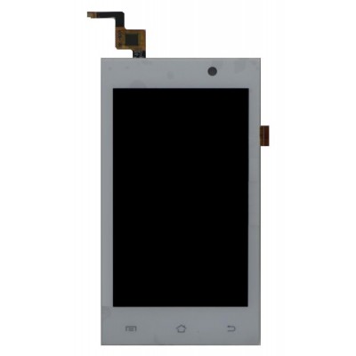 Lcd With Touch Screen For Micromax A093 Canvas Fire Silver By - Maxbhi Com