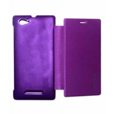 Flip Cover for Sony Xperia M dual with Dual SIM - Purple