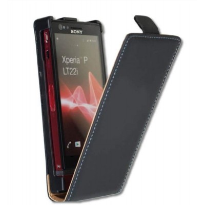 Flip Cover for Sony Xperia P LT22i Nypon - Black