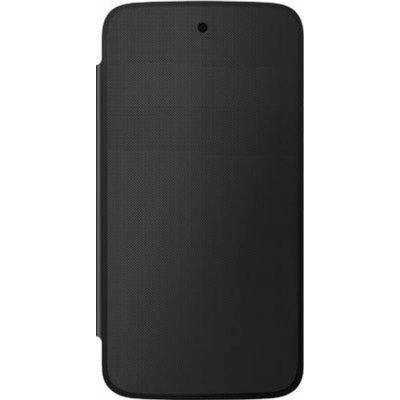 Flip Cover for Spice Android One Dream UNO Mi-498 - Black