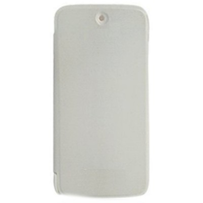 Flip Cover for Spice Android One Dream UNO Mi-498 - White