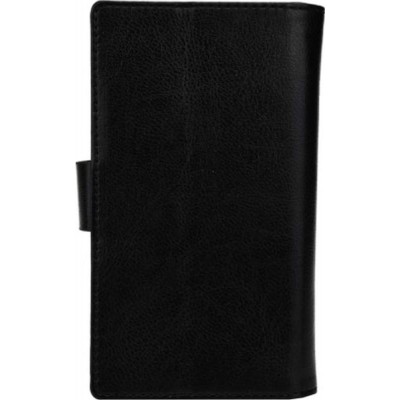 Flip Cover for Spice Mi-491 Stellar Virtuoso Pro - Black
