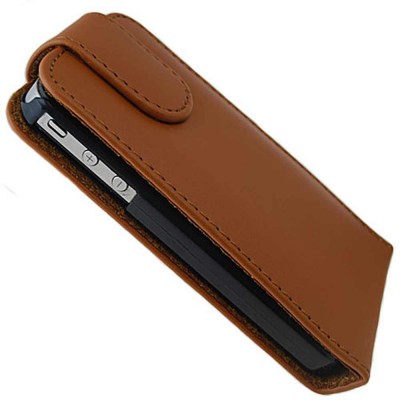 Flip Cover for Spice Mi-535 Stellar Pinnacle Pro - Brown