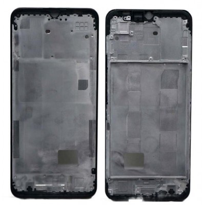 Lcd Frame Middle Chassis For Vivo Y16 Black By - Maxbhi Com