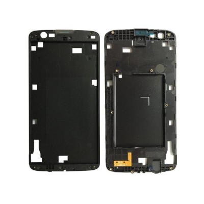 Lcd Frame Middle Chassis For Lg Tribute 5 White By - Maxbhi Com