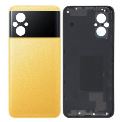 Back Panel Cover For Xiaomi Poco M5 Yellow - Maxbhi Com