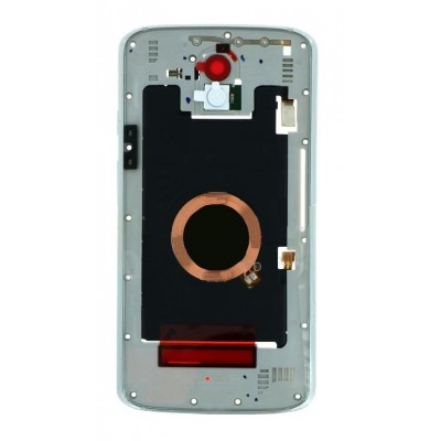 Lcd Frame Middle Chassis For Motorola Droid Turbo 2 White By - Maxbhi Com
