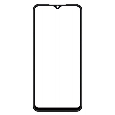 Replacement Front Glass For Vivo Y22 2022 Black By - Maxbhi Com