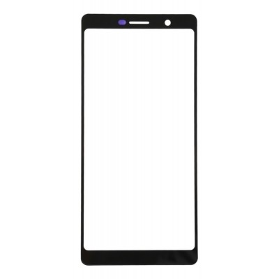 Replacement Front Glass For Nokia 7 Black By - Maxbhi Com