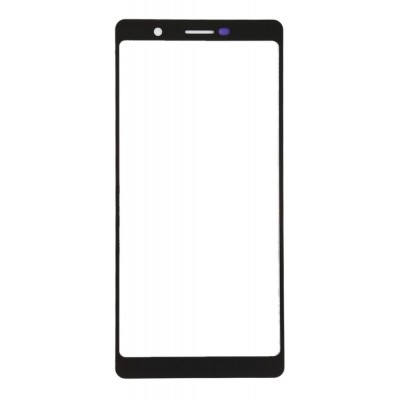 Replacement Front Glass For Nokia 7 Black By - Maxbhi Com
