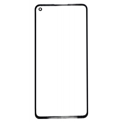 Replacement Front Glass For Realme Gt 2 Black By - Maxbhi Com