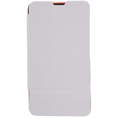 Flip Cover for Zen Ultrafone 303 qHD - White