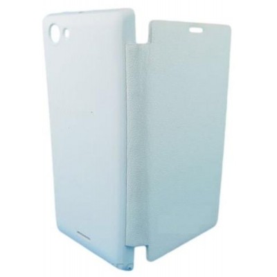 Flip Cover for Sony Xperia miro ST23i - White