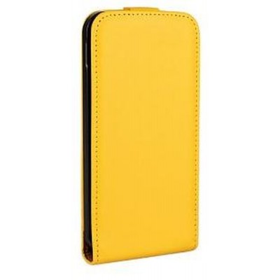 Flip Cover for ZTE Redbull V5 V9180 - Black & Yellow