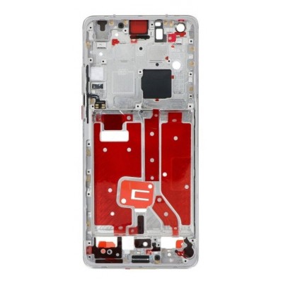 Lcd Frame Middle Chassis For Huawei Mate 40 Silver By - Maxbhi Com