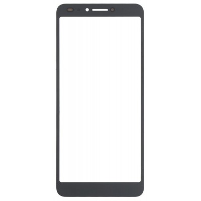 Replacement Front Glass For Alcatel 3v Black By - Maxbhi Com