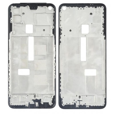Lcd Frame Middle Chassis For Realme Q2 Silver By - Maxbhi Com