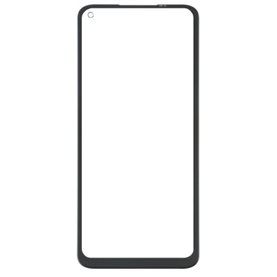 Replacement Front Glass For Realme Q2 Blue By - Maxbhi Com
