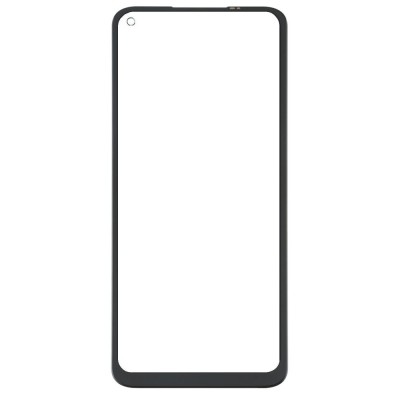 Replacement Front Glass For Realme Q2 White By - Maxbhi Com
