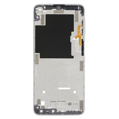 Lcd Frame Middle Chassis For Motorola Moto G Power 2021 Silver By - Maxbhi Com