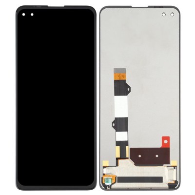 Lcd With Touch Screen For Motorola Edge S Silver By - Maxbhi Com