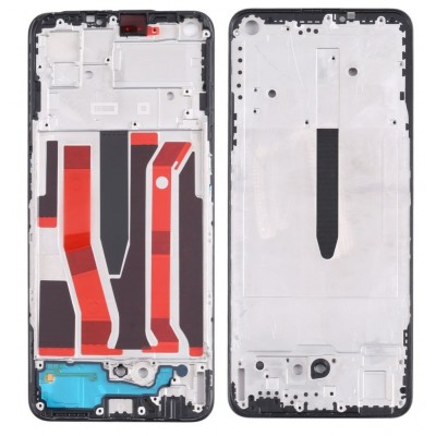Lcd Frame Middle Chassis For Oppo Reno 5 Z Black By - Maxbhi Com